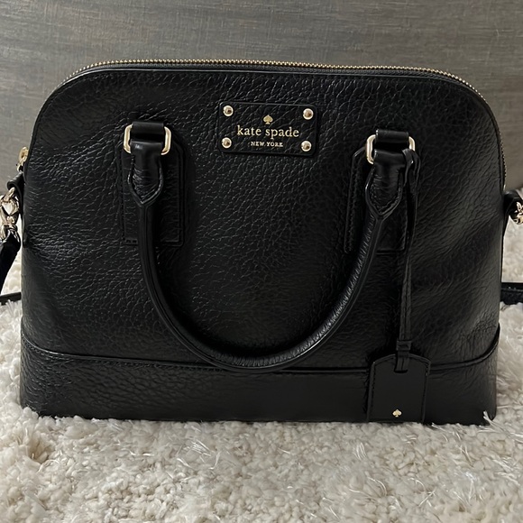 kate spade Handbags - Kate Spade black pebbled leather dome bag